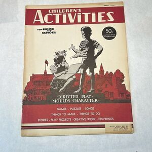 VTG Children's Activities For Home & School Magazine Book February 1949
